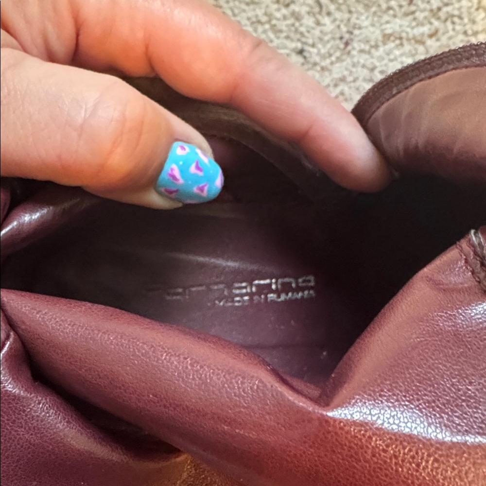 Beautiful Tan Leather Women's Boots by Fornarina - Picture 8 of 9